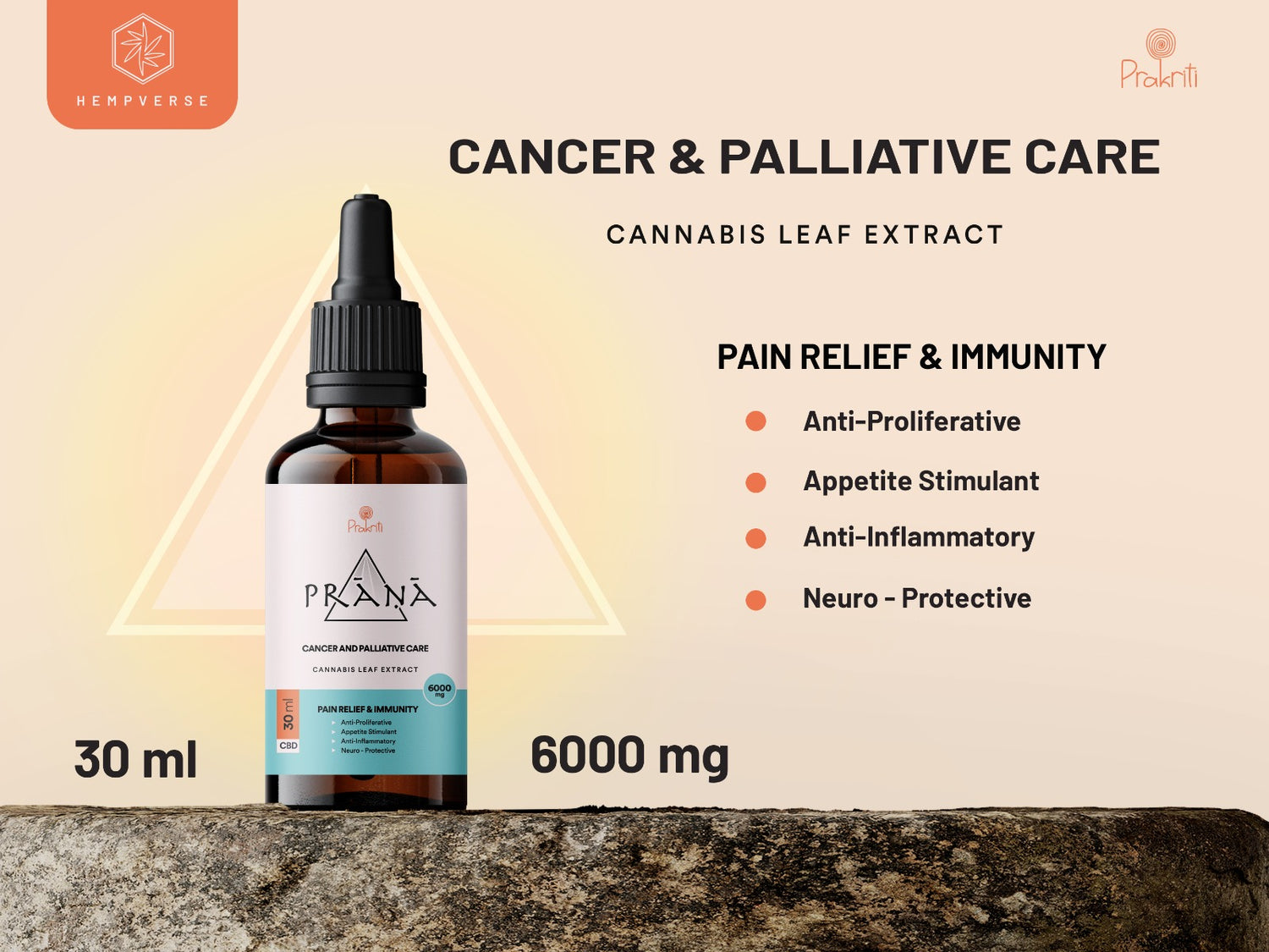 Prana is an ayurvedic medicine for alleviating cancer pain and improve appetite and immunity.